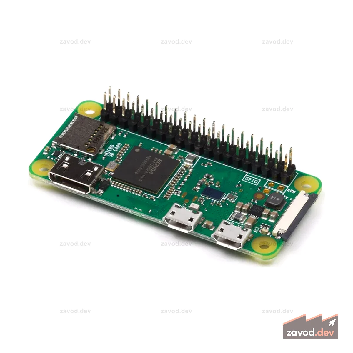 Raspberry Pi Zero WH - с припаянными разъемами