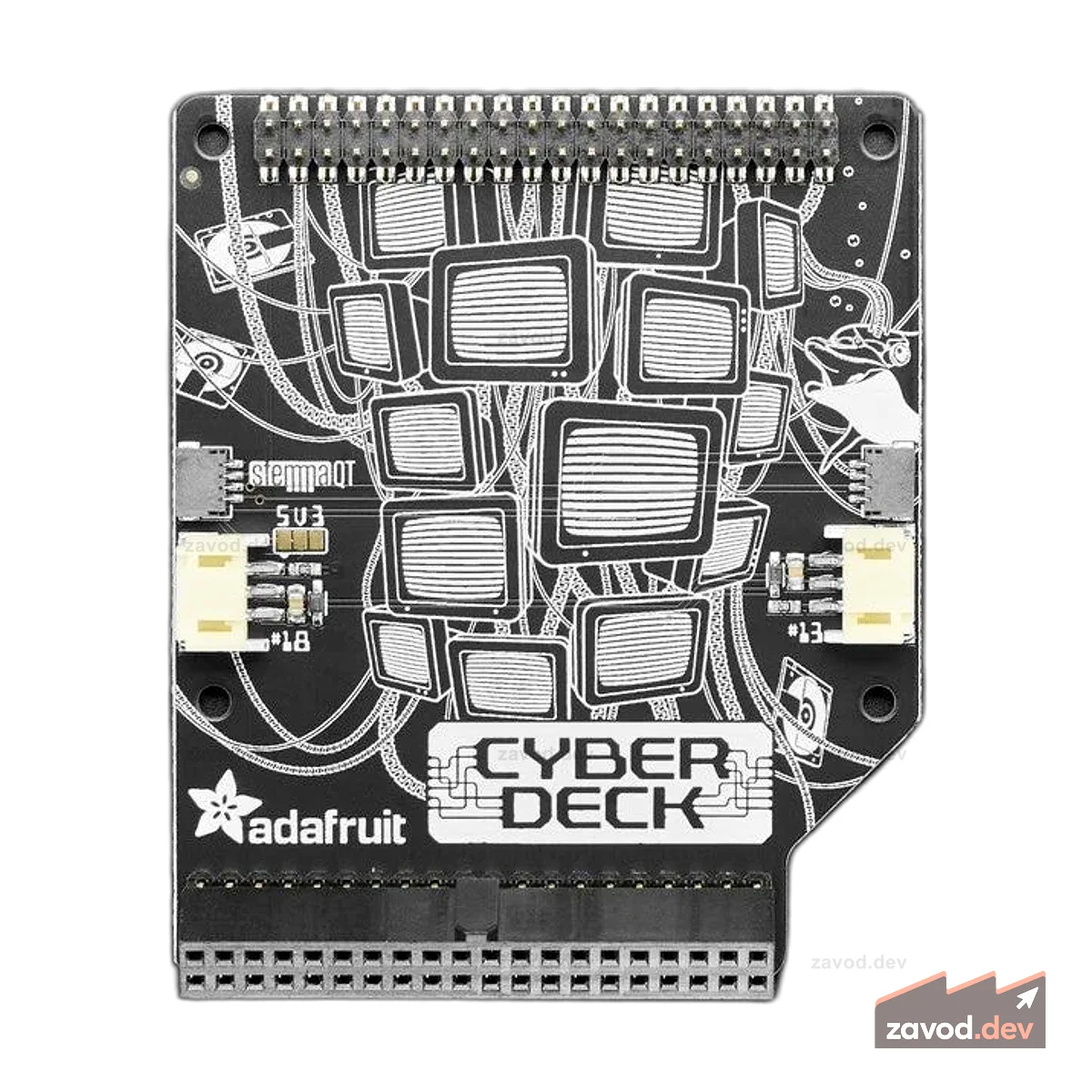 ШЛЯПА Adafruit Raspberry Pi 400 CYBERDECK