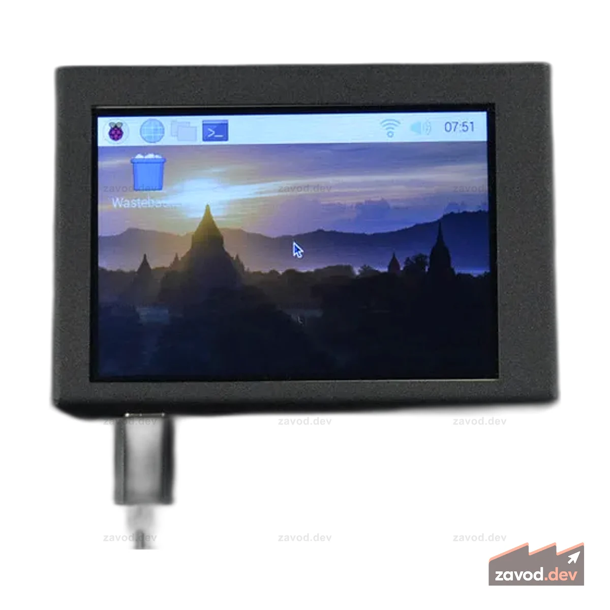 Металлический корпус Raspberry Pi 4 с сенсорным TFT-экраном 3,5 дюйма 480x320 пикселей
