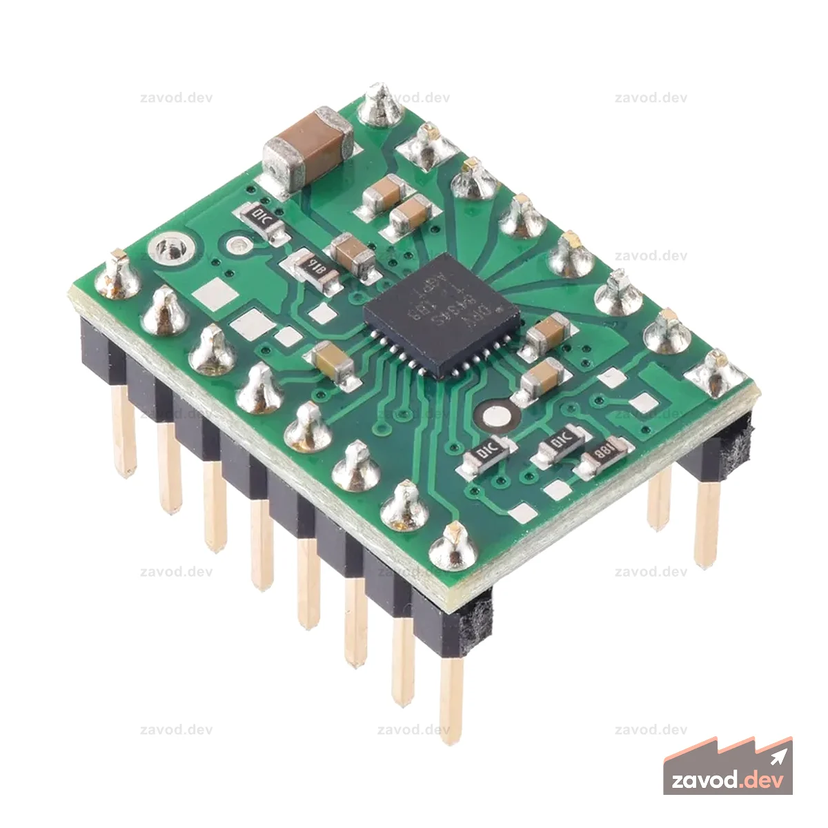 DRV8434S Держатель драйвера шагового двигателя SPI, 2 А Макс. Ограничение тока (припаянные контакты)