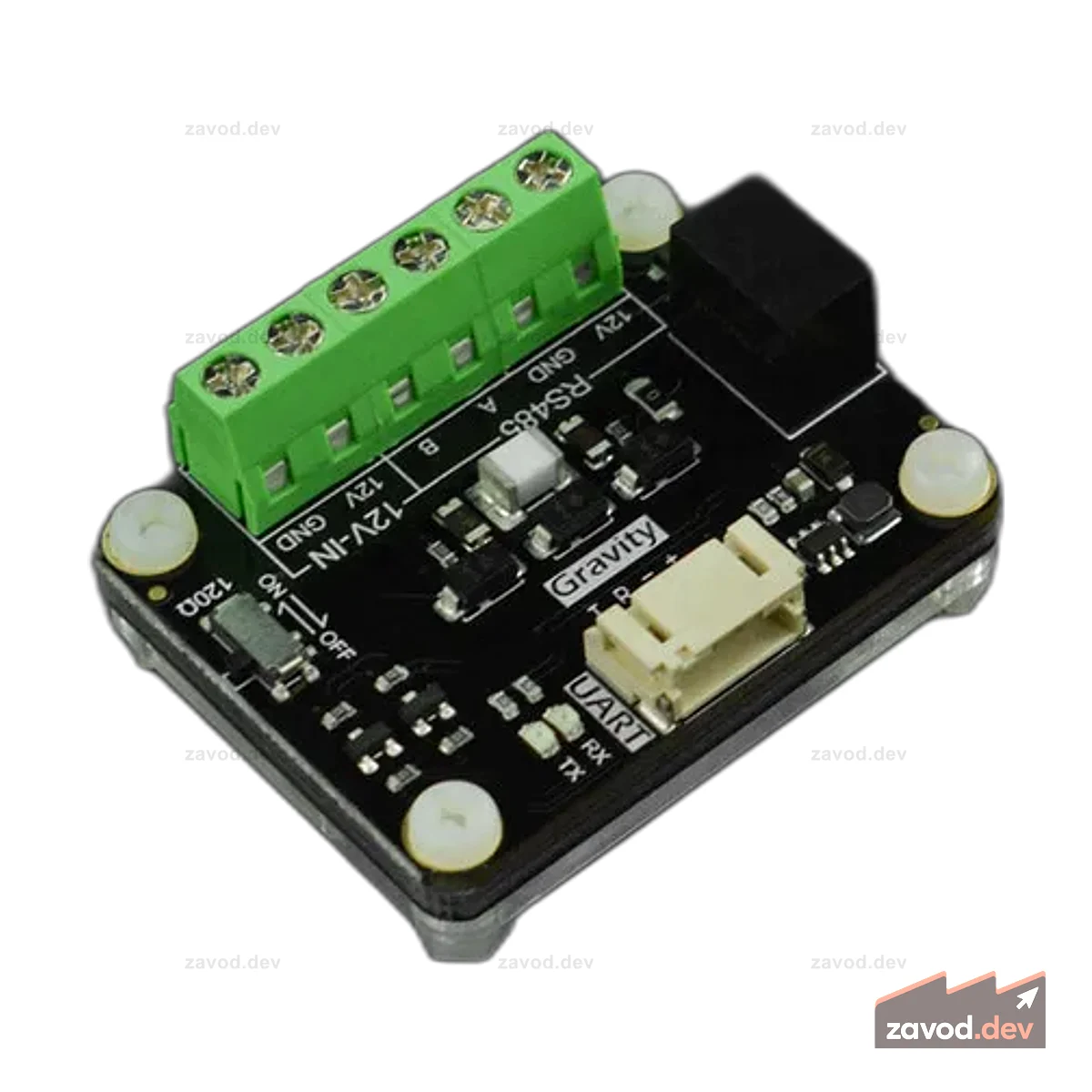 Gravity: Активный изолированный модуль адаптера сигналов RS485-UART