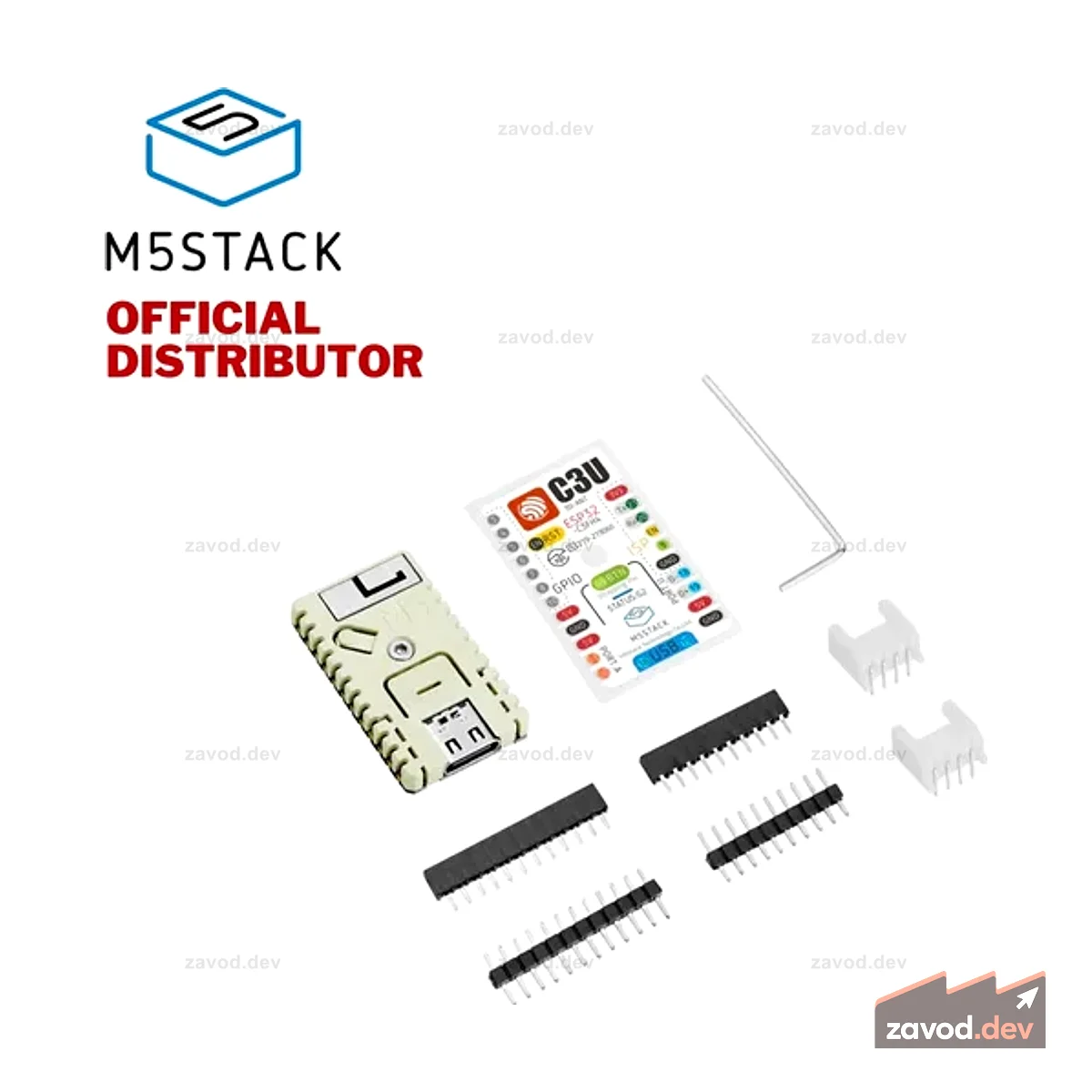 M5Stack M5Stamp C3U Mate со штыревой головкой