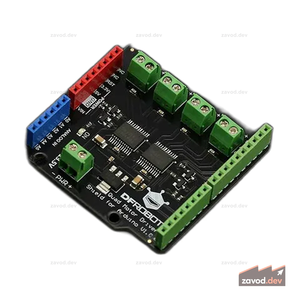 Щит драйвера двигателя постоянного тока Quad для Arduino