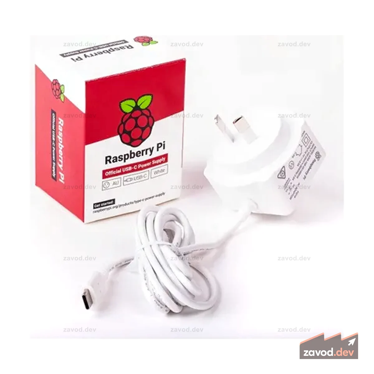 Блок питания Raspberry Pi USB-C 5В 15Вт (Белый)