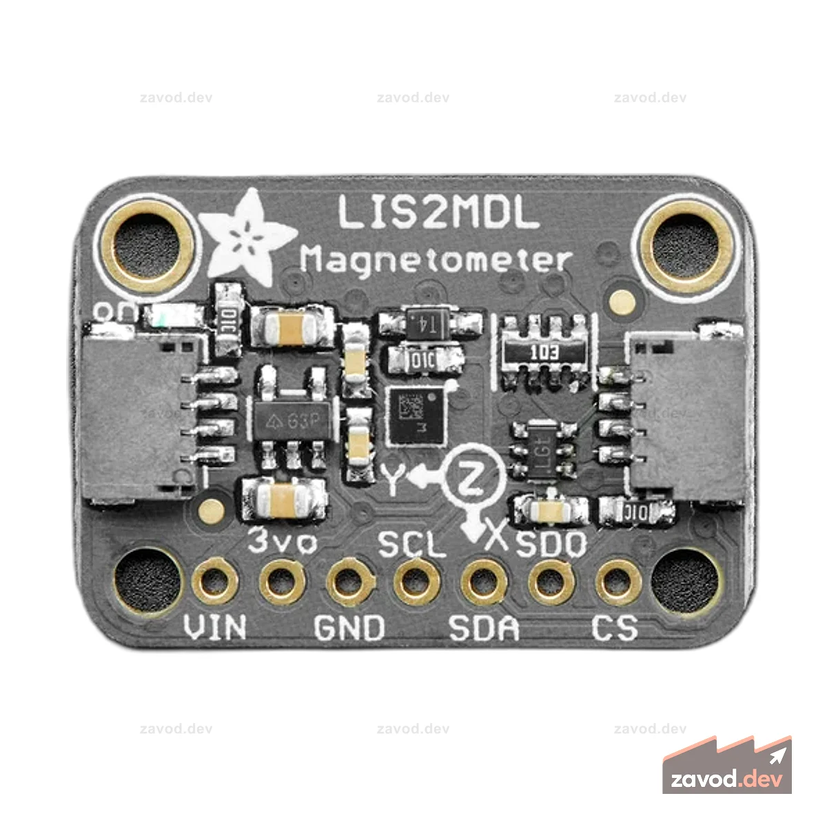 Трехосный магнитометр Adafruit — LIS2MDL STEMMA QT / Qwiic