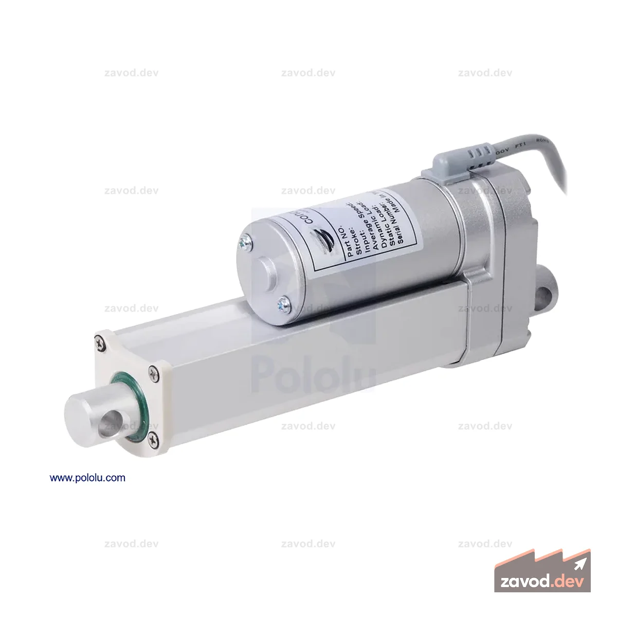 Glideforce MD122004 Линейный привод средней мощности: 100 кгс, ход 4 дюйма (используемый 3,9 дюйма), 0,58 дюйма/с, 12 В