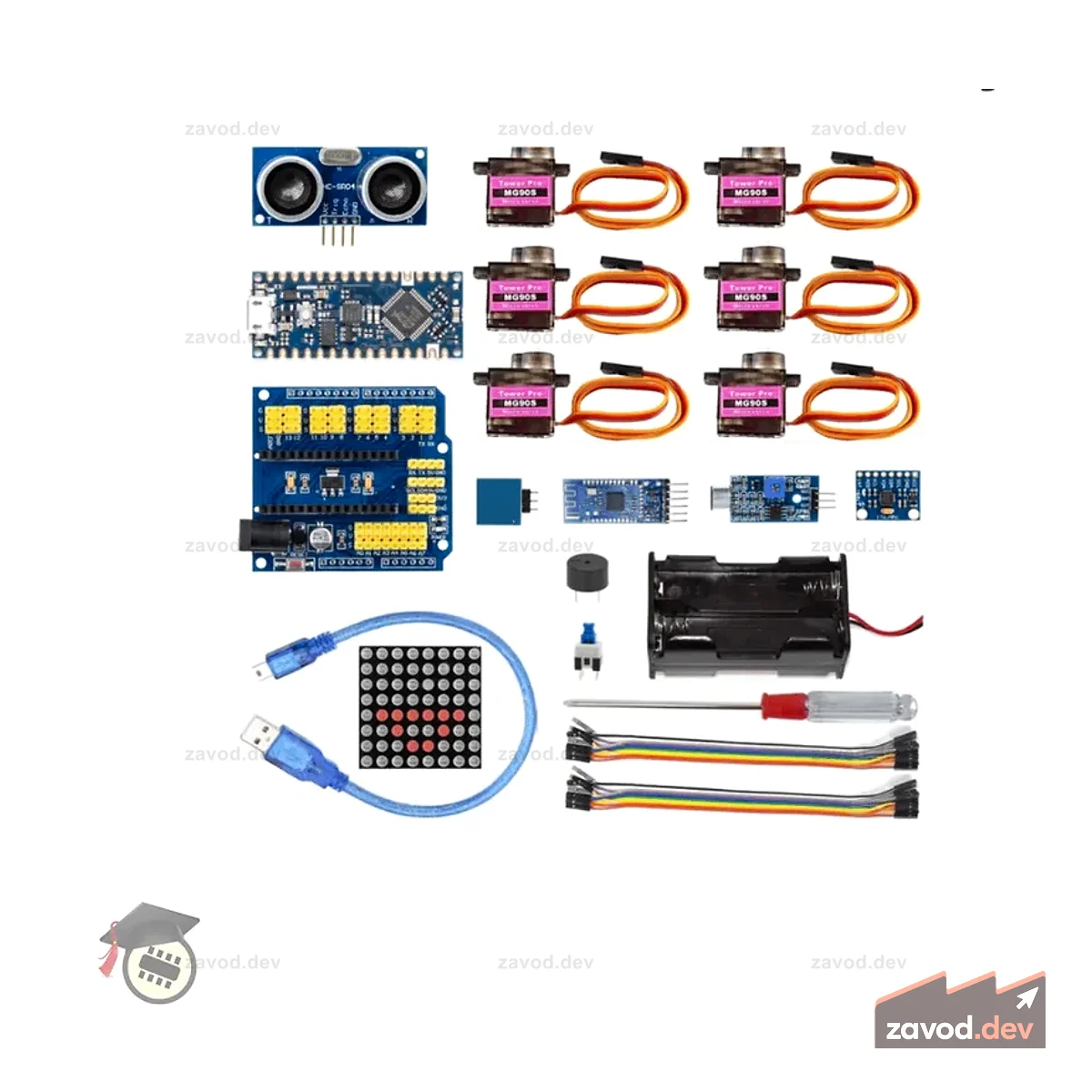 OTTO Набор для сборки «Сделай сам» гуманоид с Arduino Nano Every