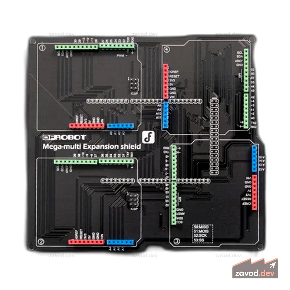 Mega Multi IO Shield для Arduino Mega/DUE