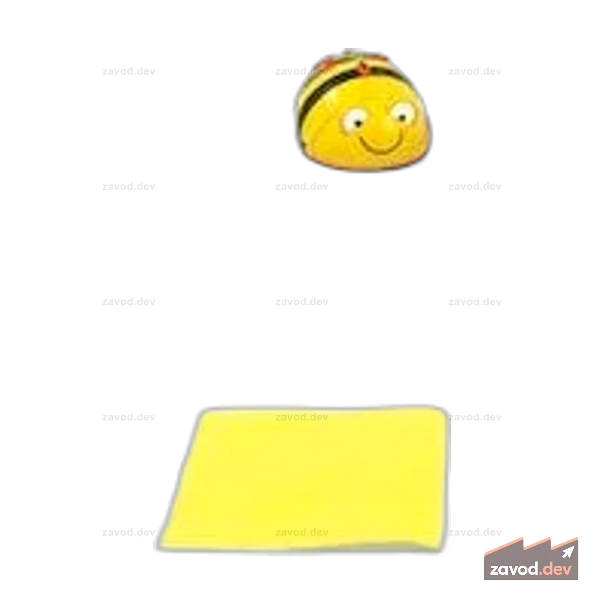 Прозрачный карманный коврик (5х5) для Bee-Bot и Blue-Bot