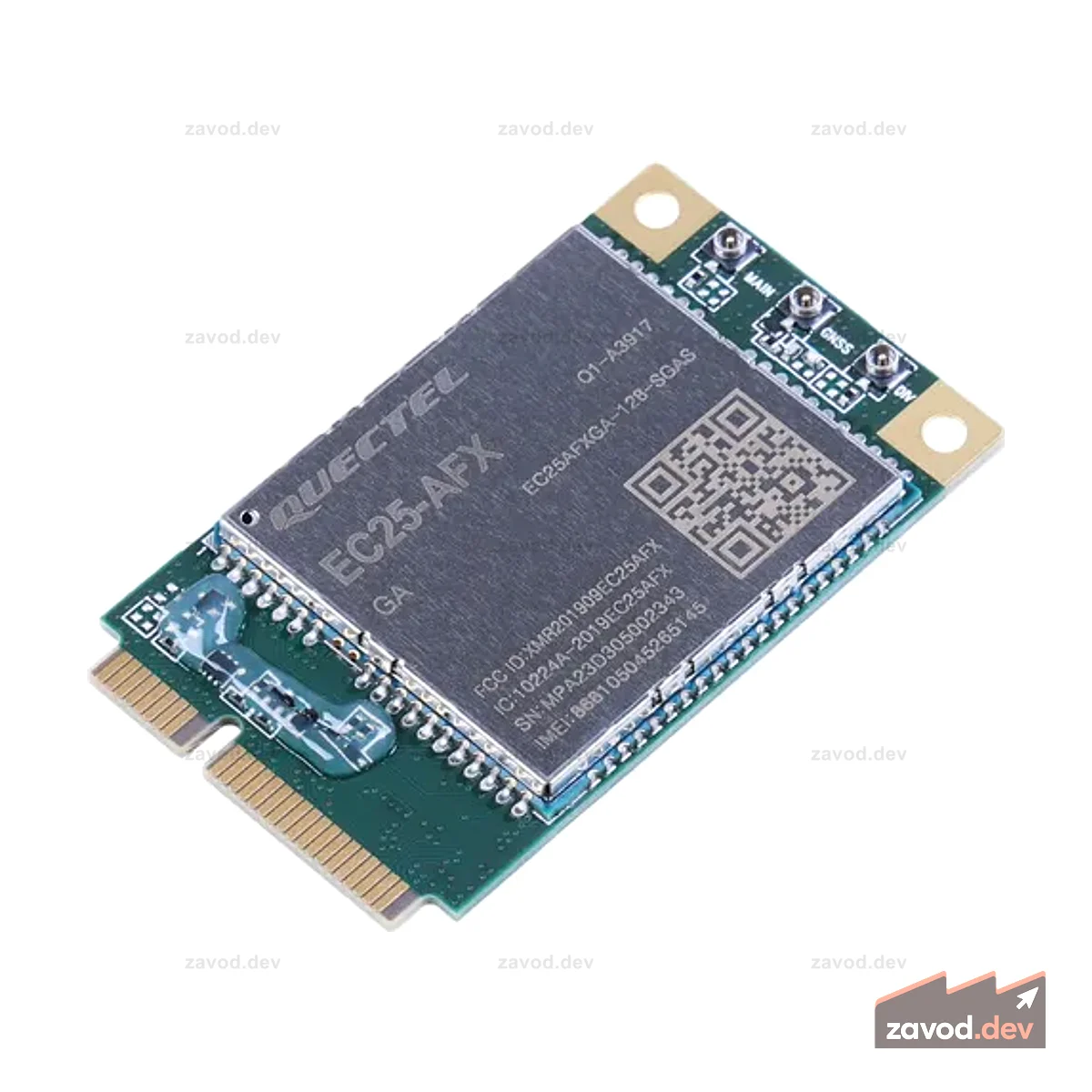 LTE Cat 4 EC25-AFXGA-mini-PCIe — связь 2G/3G/4G, встроенная поддержка нескольких GNSS, операторы Северной Америки