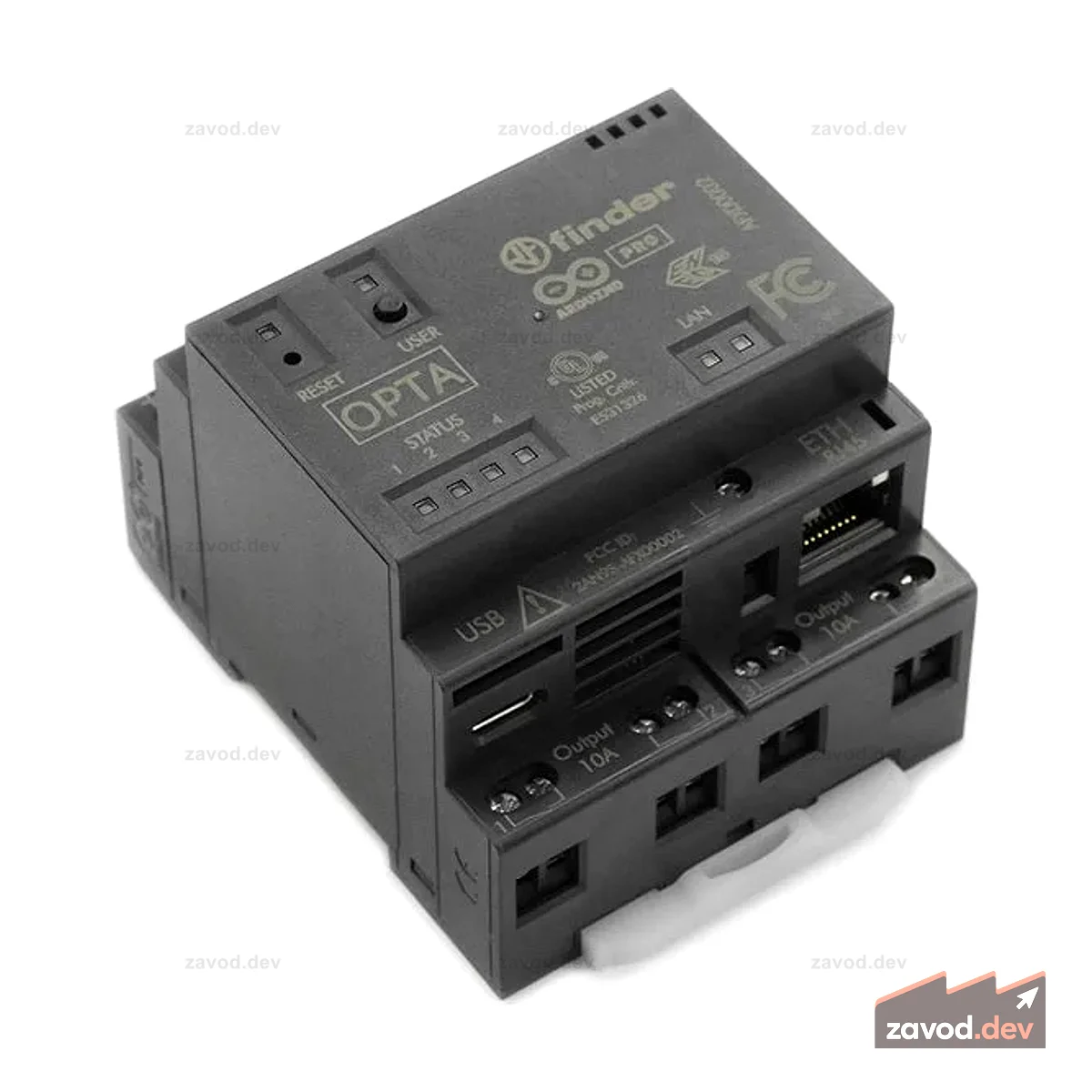 ПЛК Arduino Opta WiFi Micro (порты Ethernet и USB-C, RS485, WiFi/Bluetooth LE)