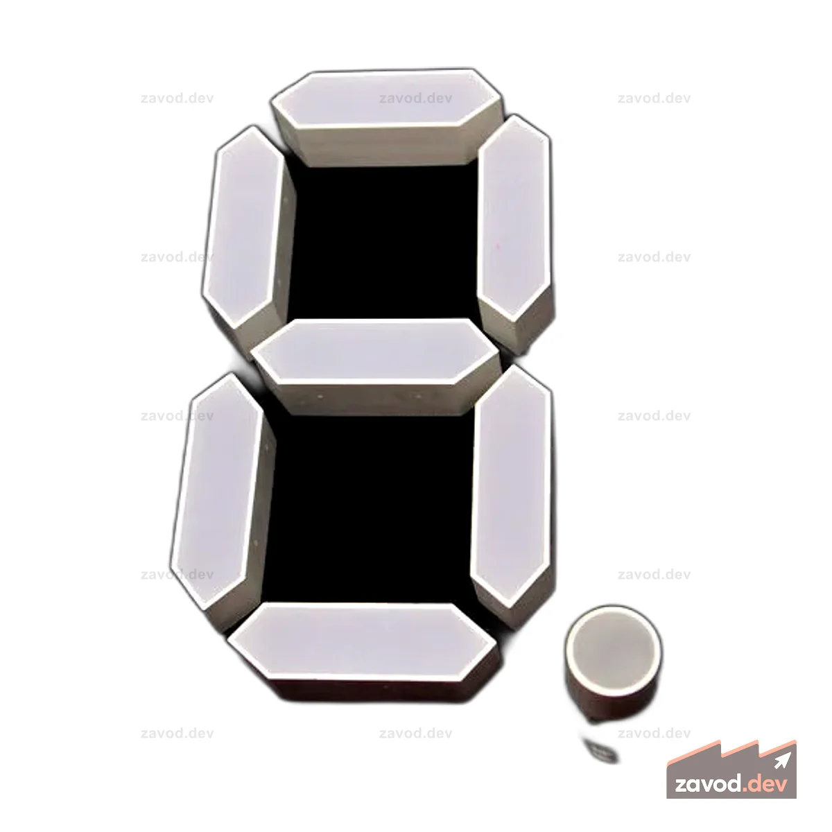 7-сегментный дисплей — 3 дюйма — зеленый