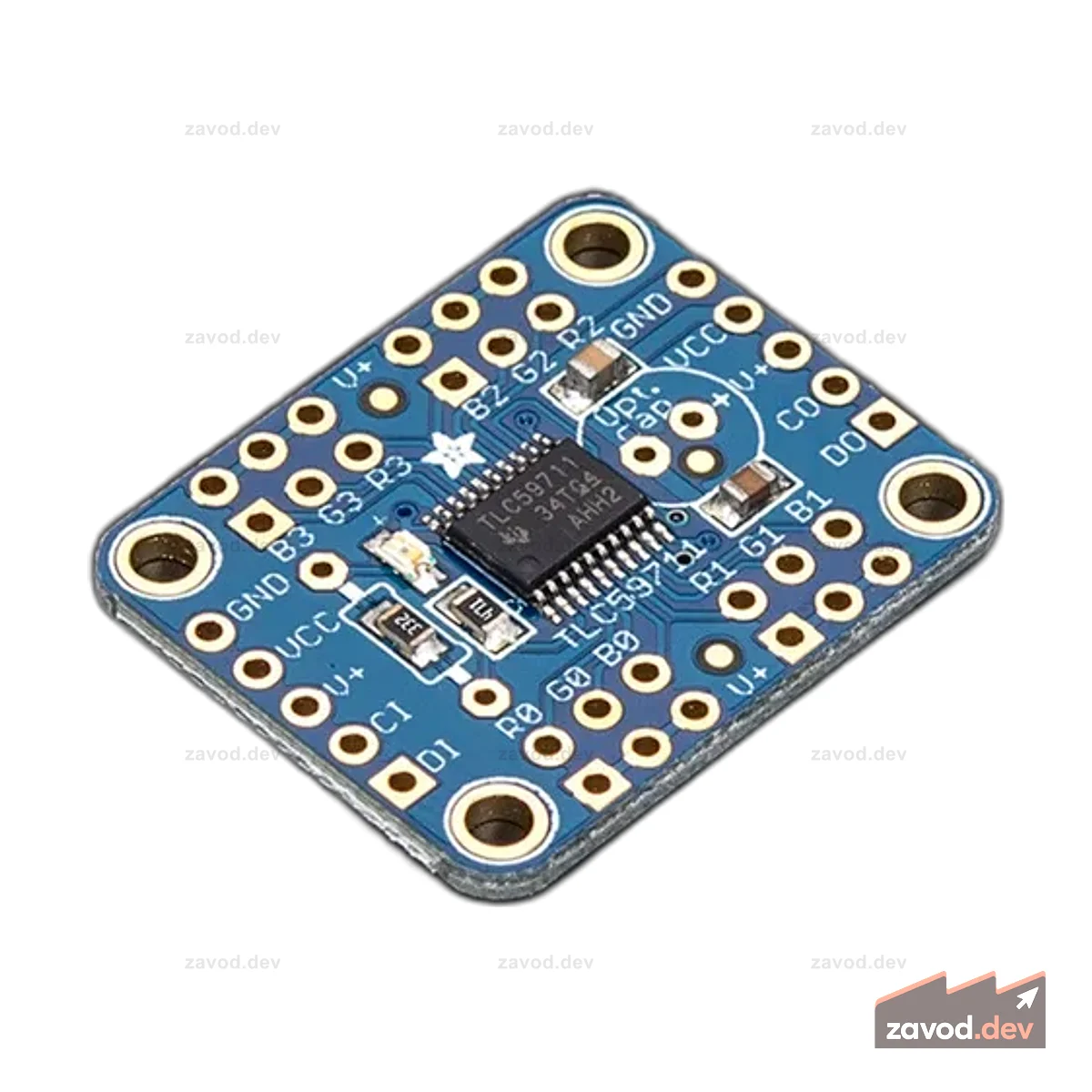 Adafruit 12-канальный 16-битный драйвер светодиода с ШИМ — интерфейс SPI [TLC59711]