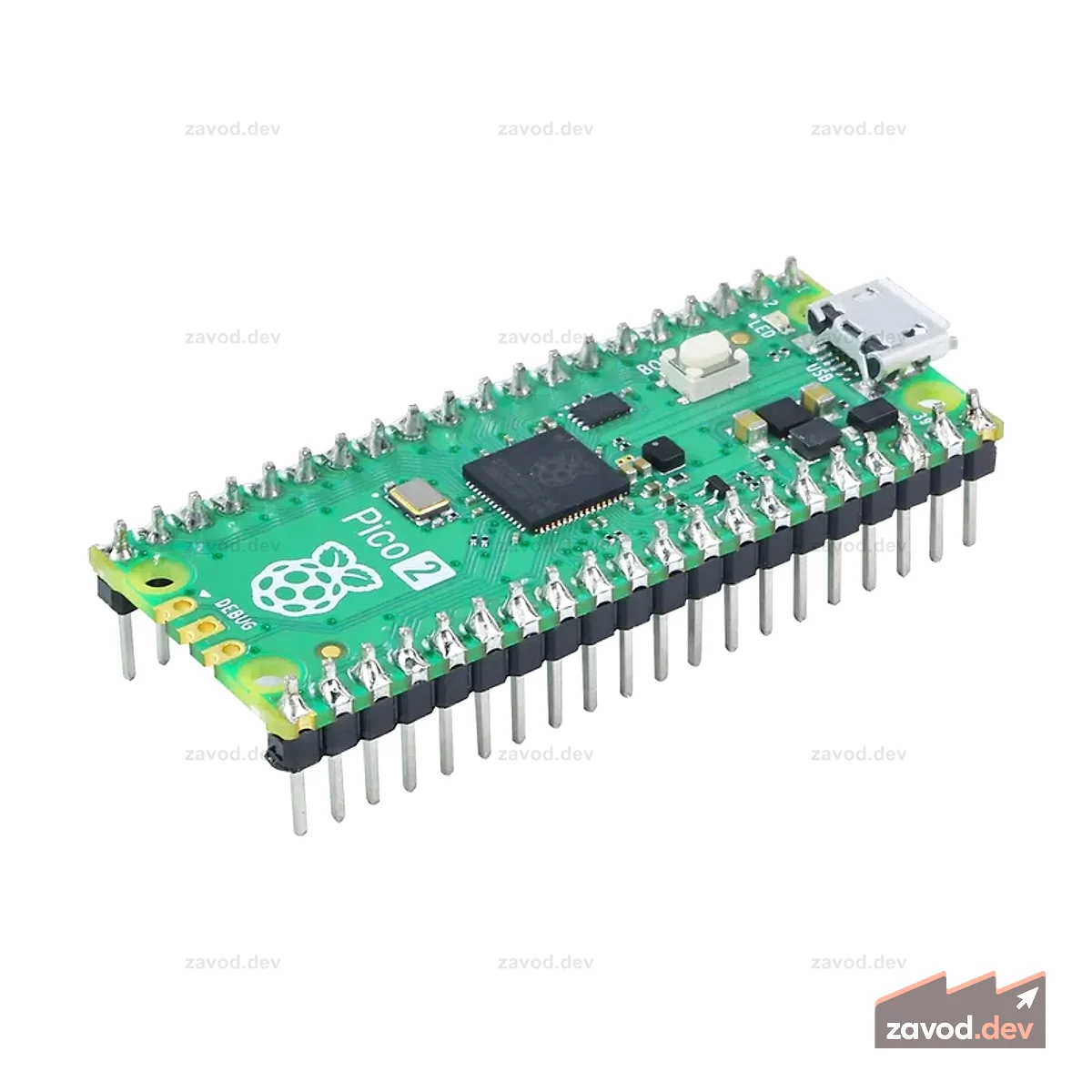 Плата Raspberry Pi Pico 2 и стартовый комплект