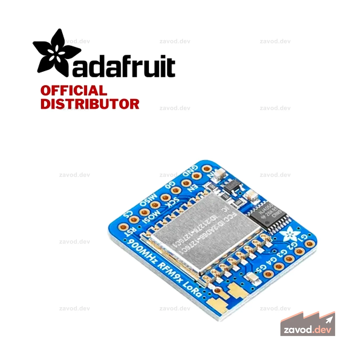 Радиотрансивер Adafruit RFM95W LoRa – 868 или 915 МГц – RadioFruit