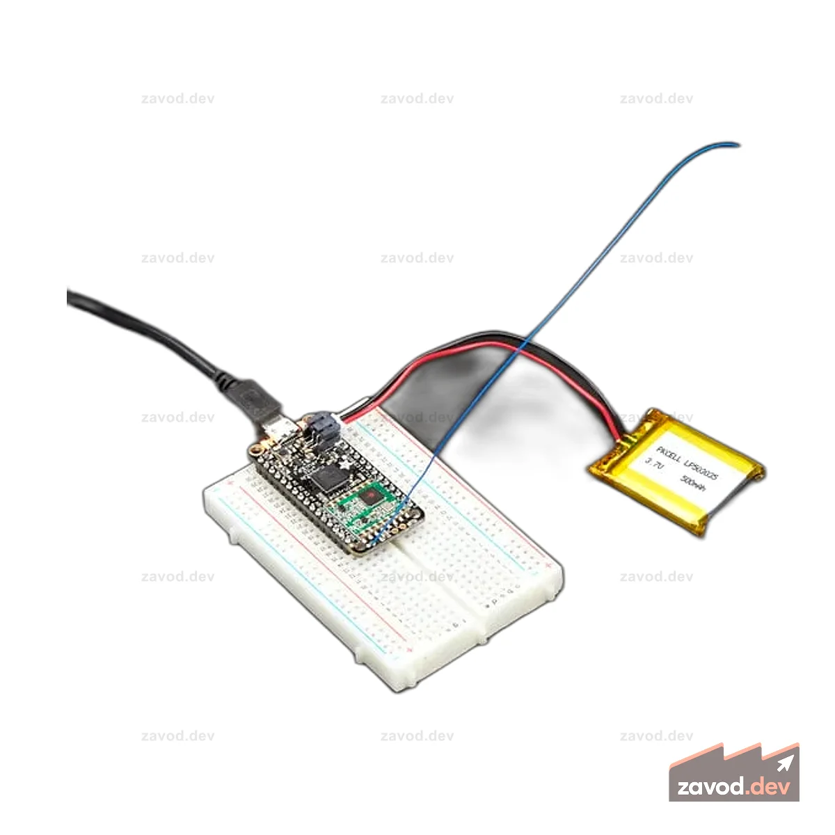 Adafruit Feather 32u4 с пакетной радиосвязью RFM69HCW — 433 МГц