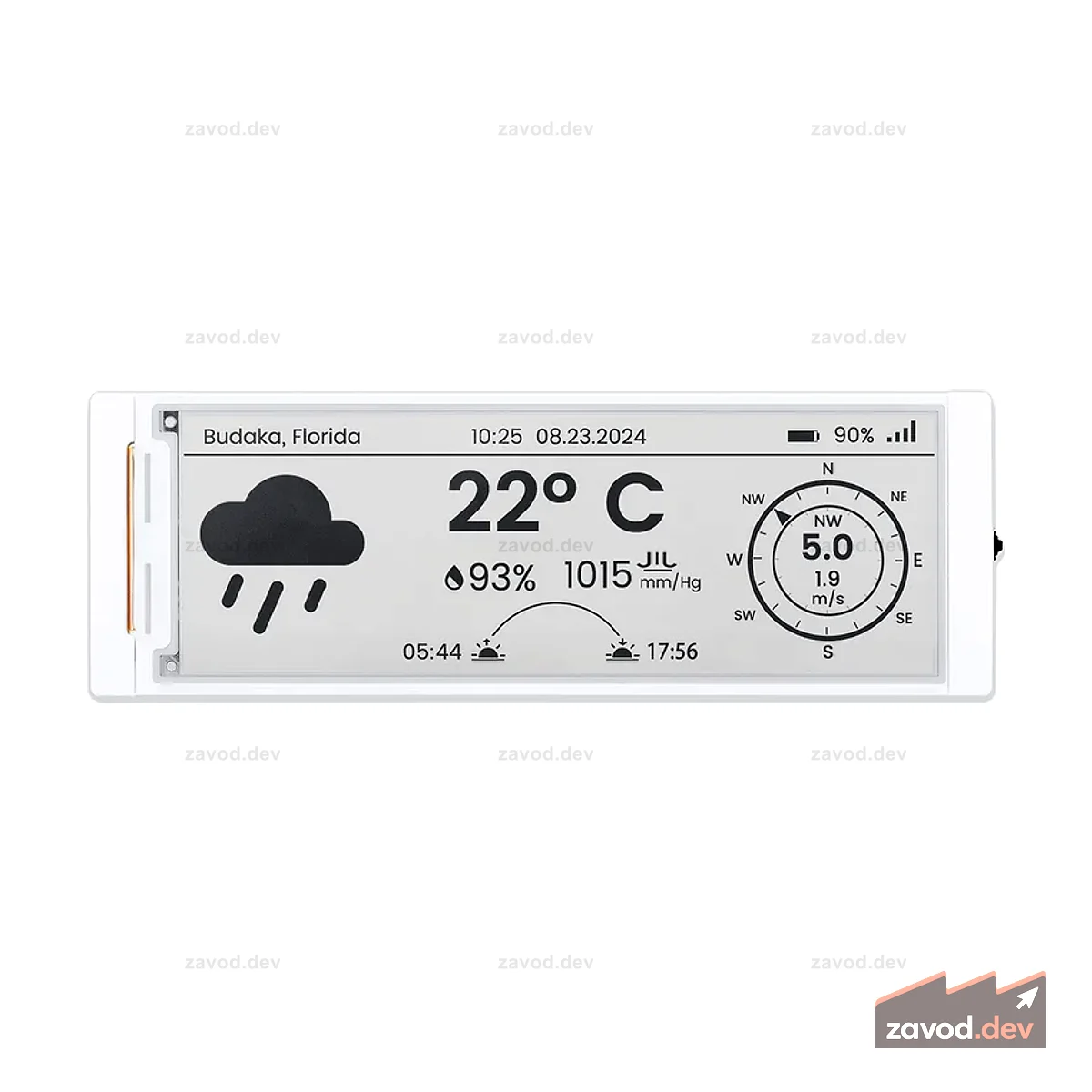 CrowPanel ESP32 5,79-дюймовый HMI-дисплей на электронной бумаге с разрешением 272*792, черный/белый цвет, управляемый интерфейсом SPI