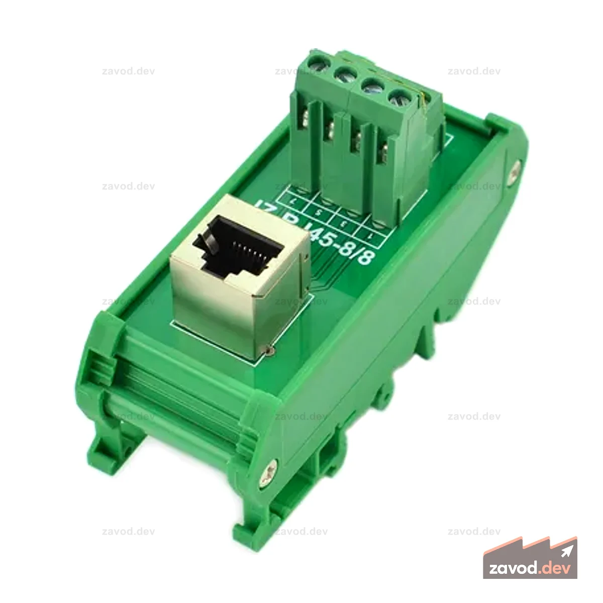 Адаптер клеммной колодки RJ45 - вертикальный