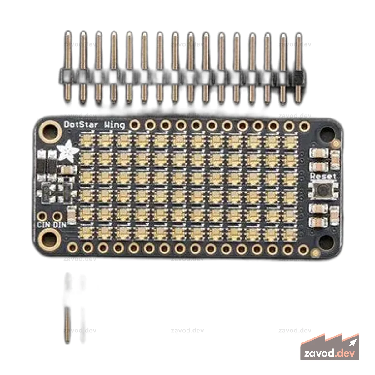 FeatherWing — DotStar 6 x 12 RGB светодиодов