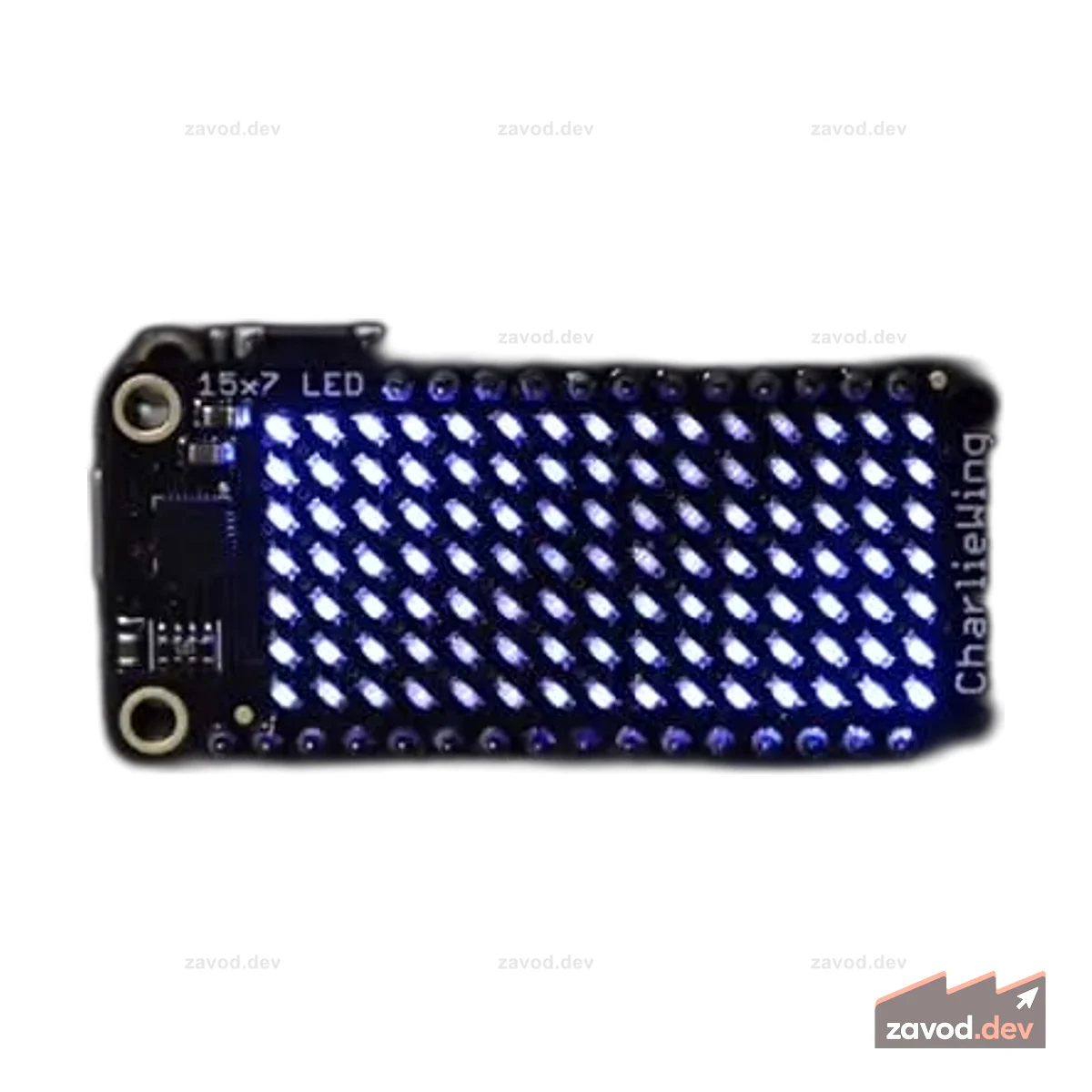 Adafruit 15x7 CharliePlex Светодиодный матричный дисплей FeatherWing - синий