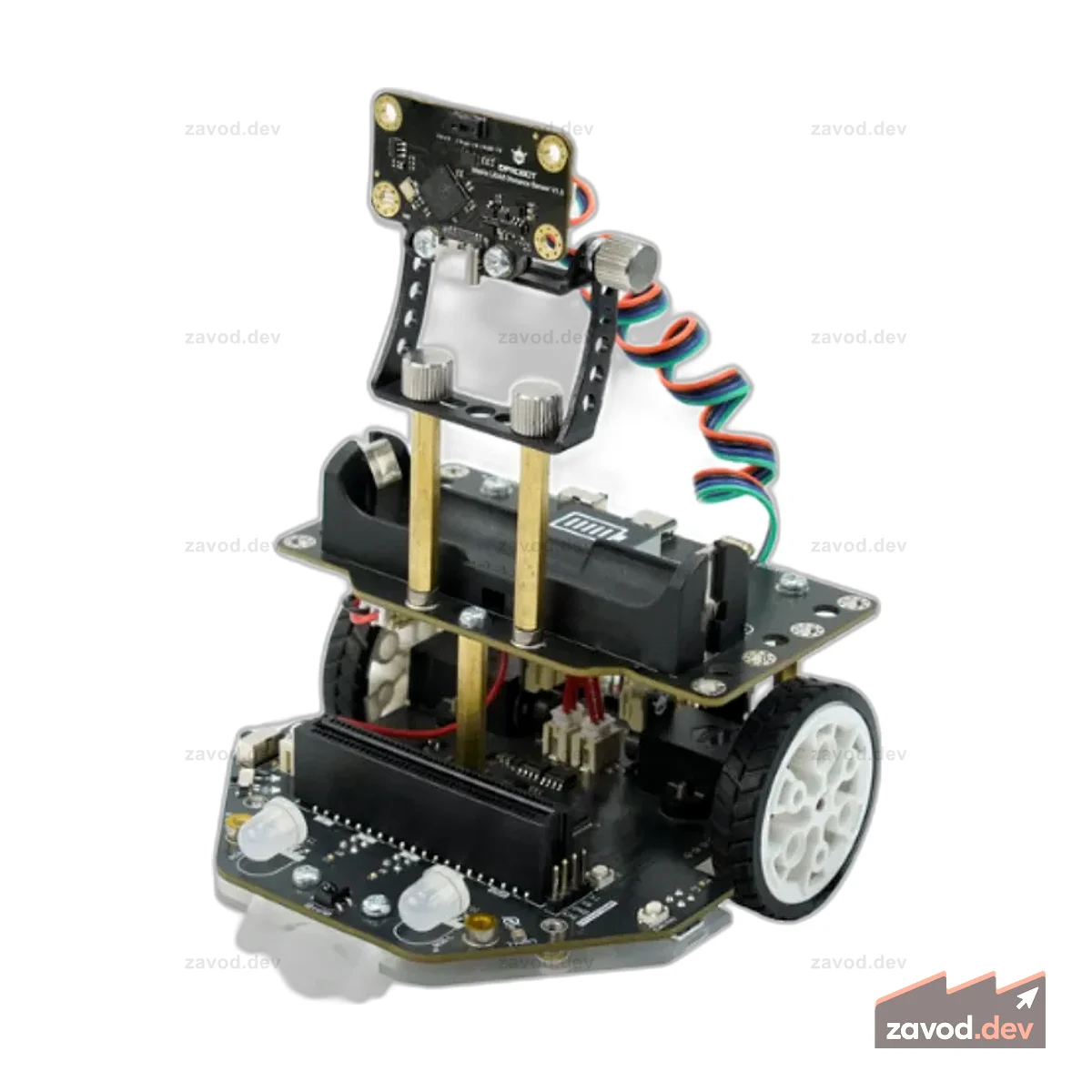 Maqueen Plus V3 - Образовательный микробитовый робот STEM с матричным лазерным дальномером (батарея 18650)