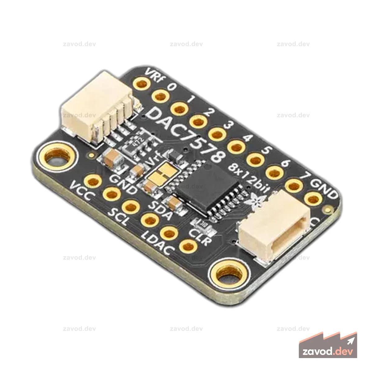 Adafruit DAC7578 Breakout - 8-канальный 12-битный I2C ЦАП STEMMA QT / Qwiic