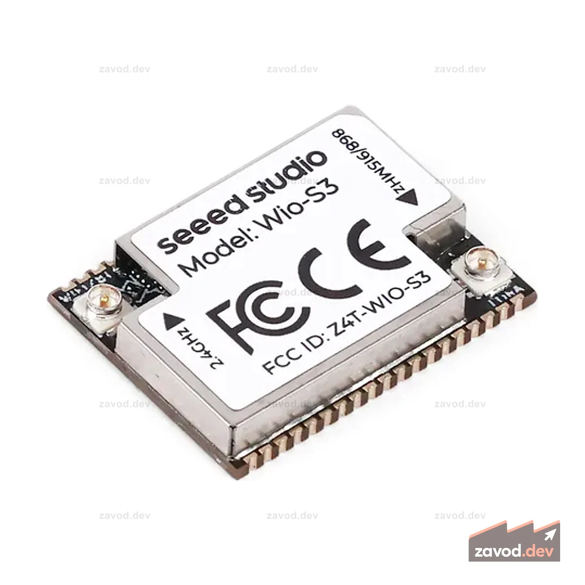 Беспроводной модуль Wio-S3 со встроенными IPEX, ESP32-S3R8, двухъядерными процессорами Xtensa® LX7 и SX1262, LoRaWAN, Wi-Fi и BLE, поддерживает EU868 и US915.