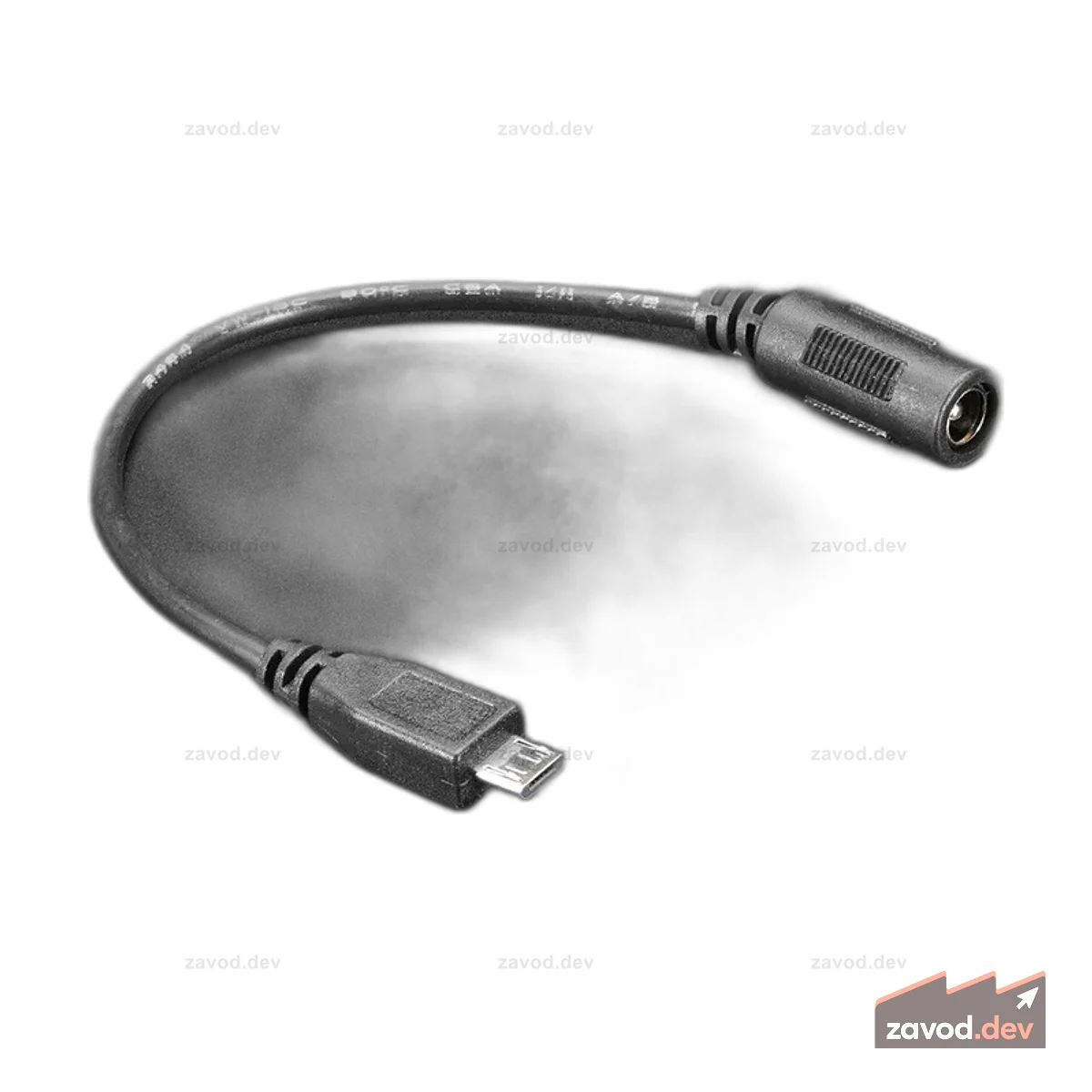 Разъем MicroUSB на адаптер постоянного тока 5,5/2,1 мм