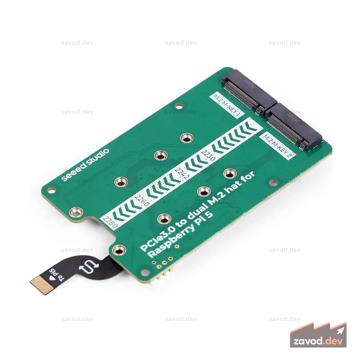 Твердотельный накопитель Raspberry Pi 5 PCIe3.0 M.2 NVMe и Hailo8/8L