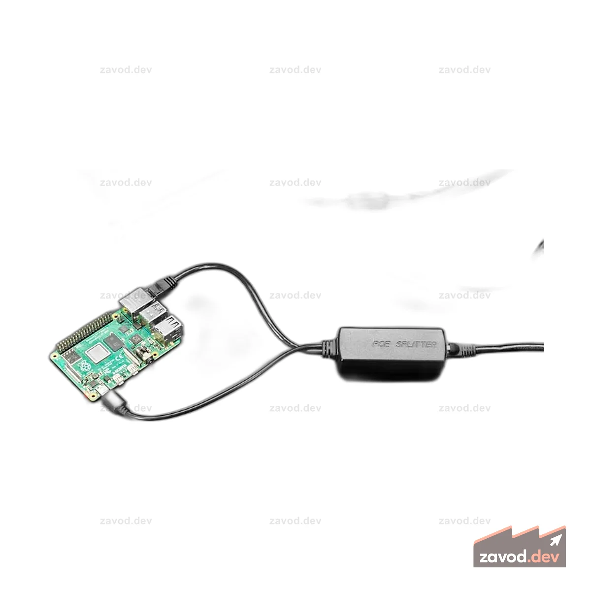 PoE-сплиттер с USB тип C - 5В 2А - Ethernet 100 МБ