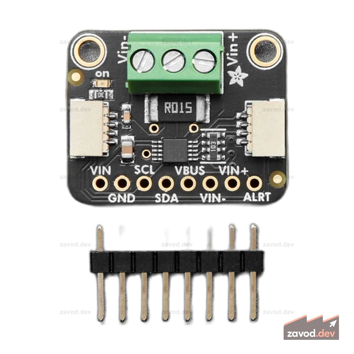 Adafruit INA228 - I2C 85 В, 20-битный монитор высокого или низкого напряжения STEMMA QT / Qwiic