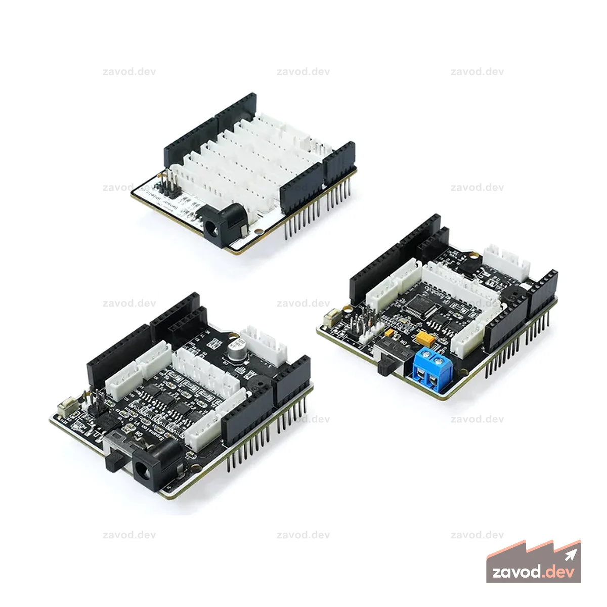 Плата расширения Hiwonder UNO, совместимая с Arduino, поддерживает управление двигателем и сервоприводом, связь Bluetooth и интеграцию датчиков, идеально подходит для роботизированной руки и автомобиля-робота