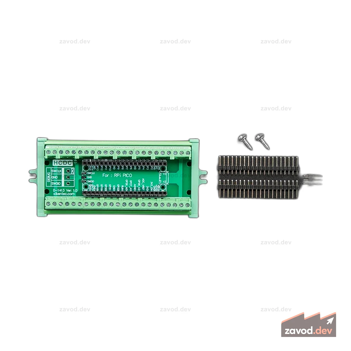 Коммутационный модуль клеммной колодки для версии с винтовым креплением Raspberry Pi Pico