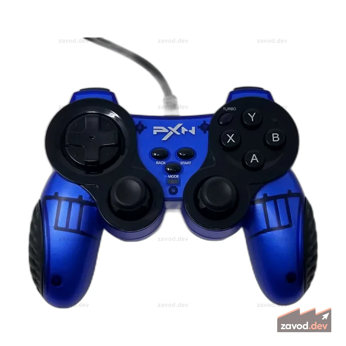 Проводной игровой контроллер PXN-2901 — синий/черный