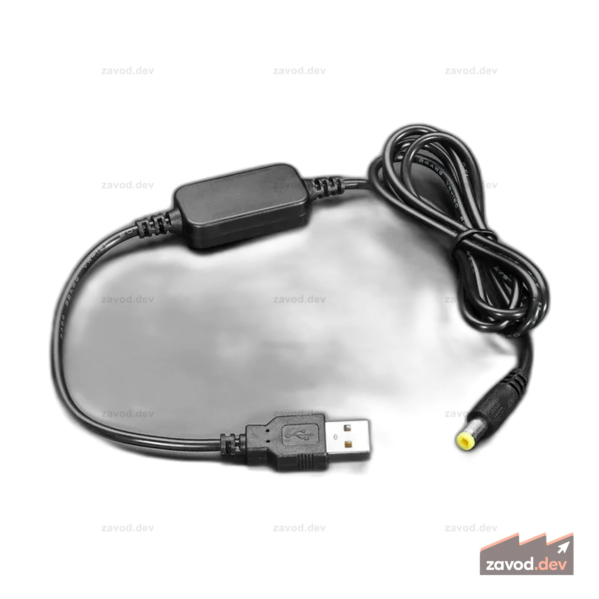 Усилительный кабель постоянного тока USB — 5,5 мм / 2,1 мм — выход 12 В