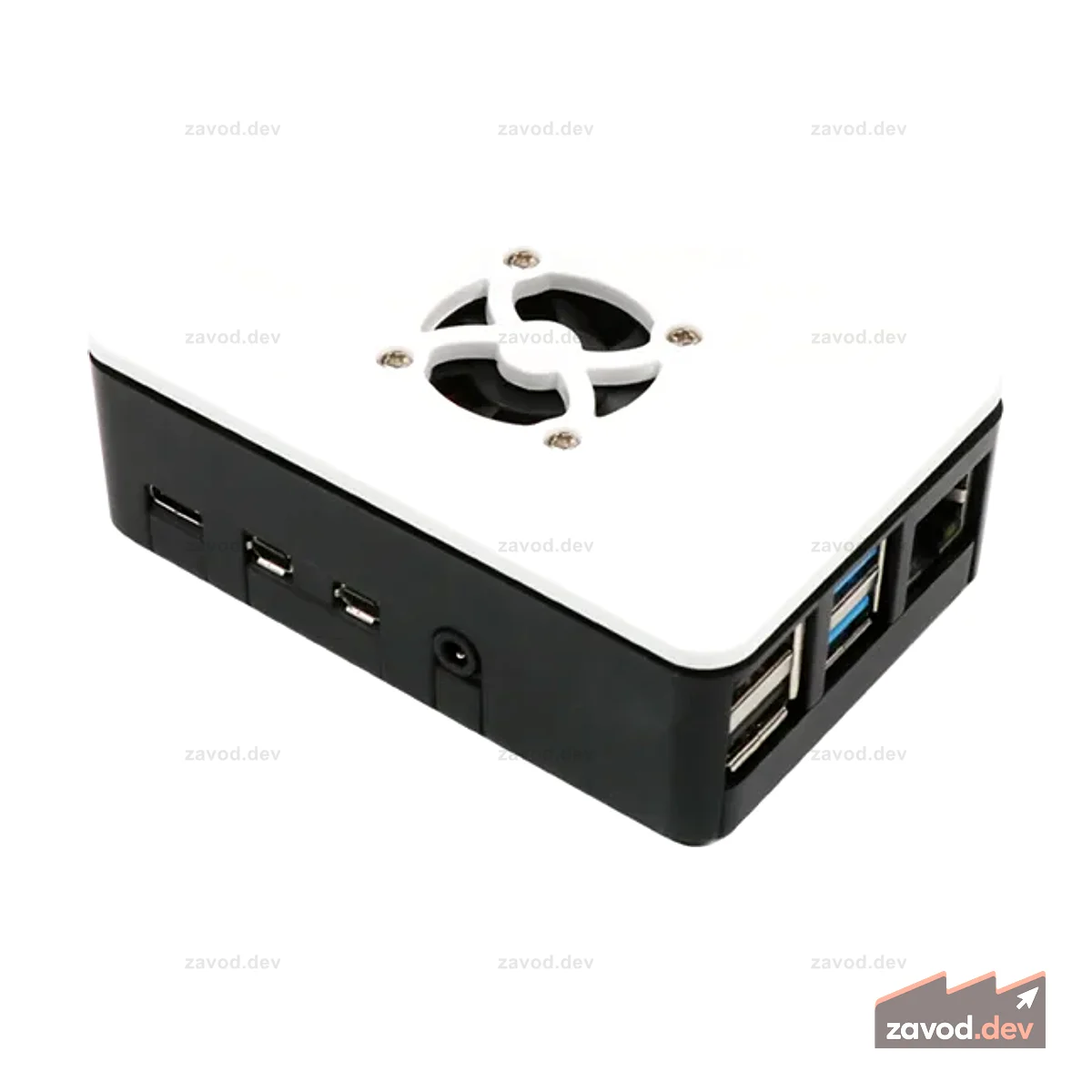 Hiwonder Raspberry Pi 4B Защитный чехол из АБС-пластика с охлаждающим вентилятором