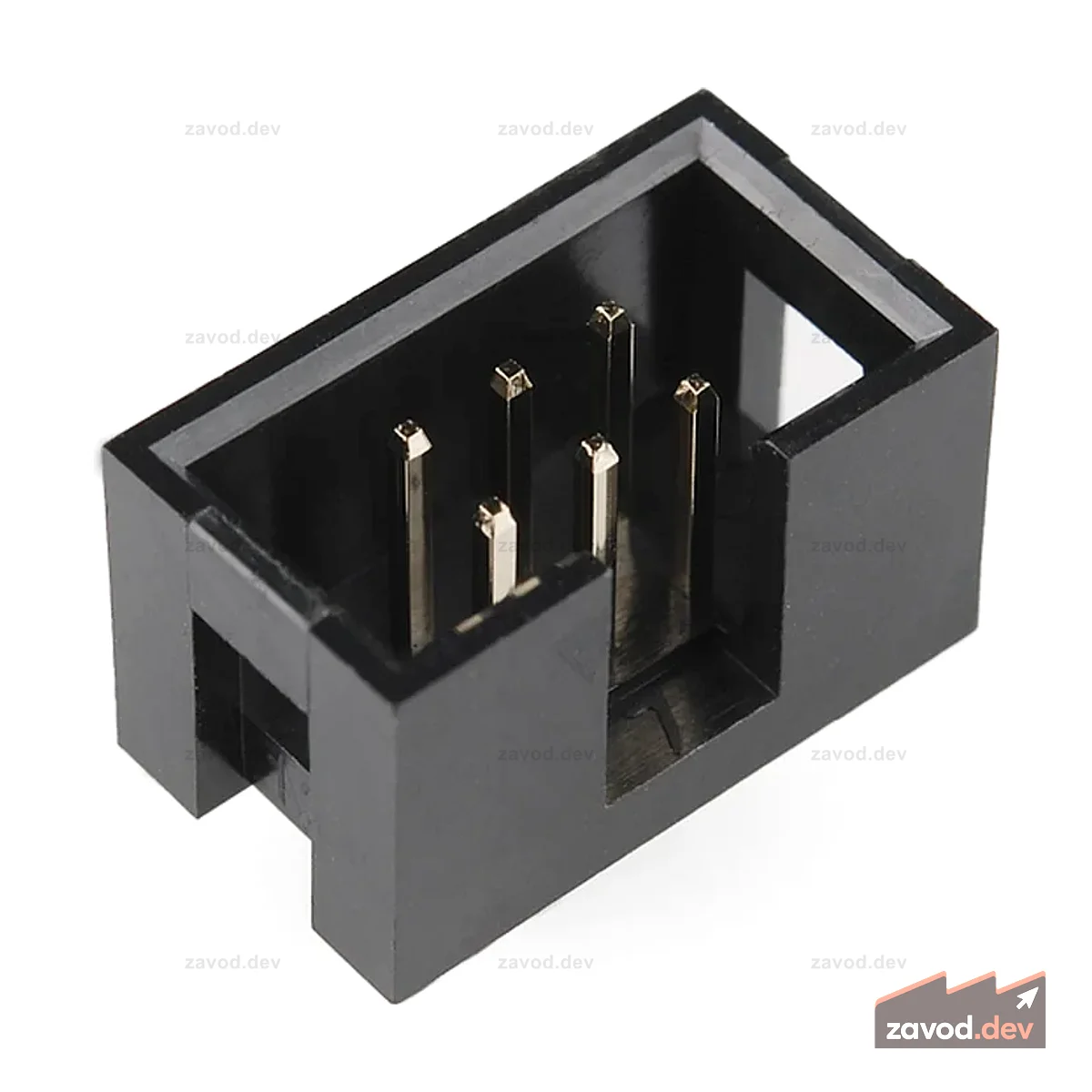 2x3 штыревой разъем с кожухом