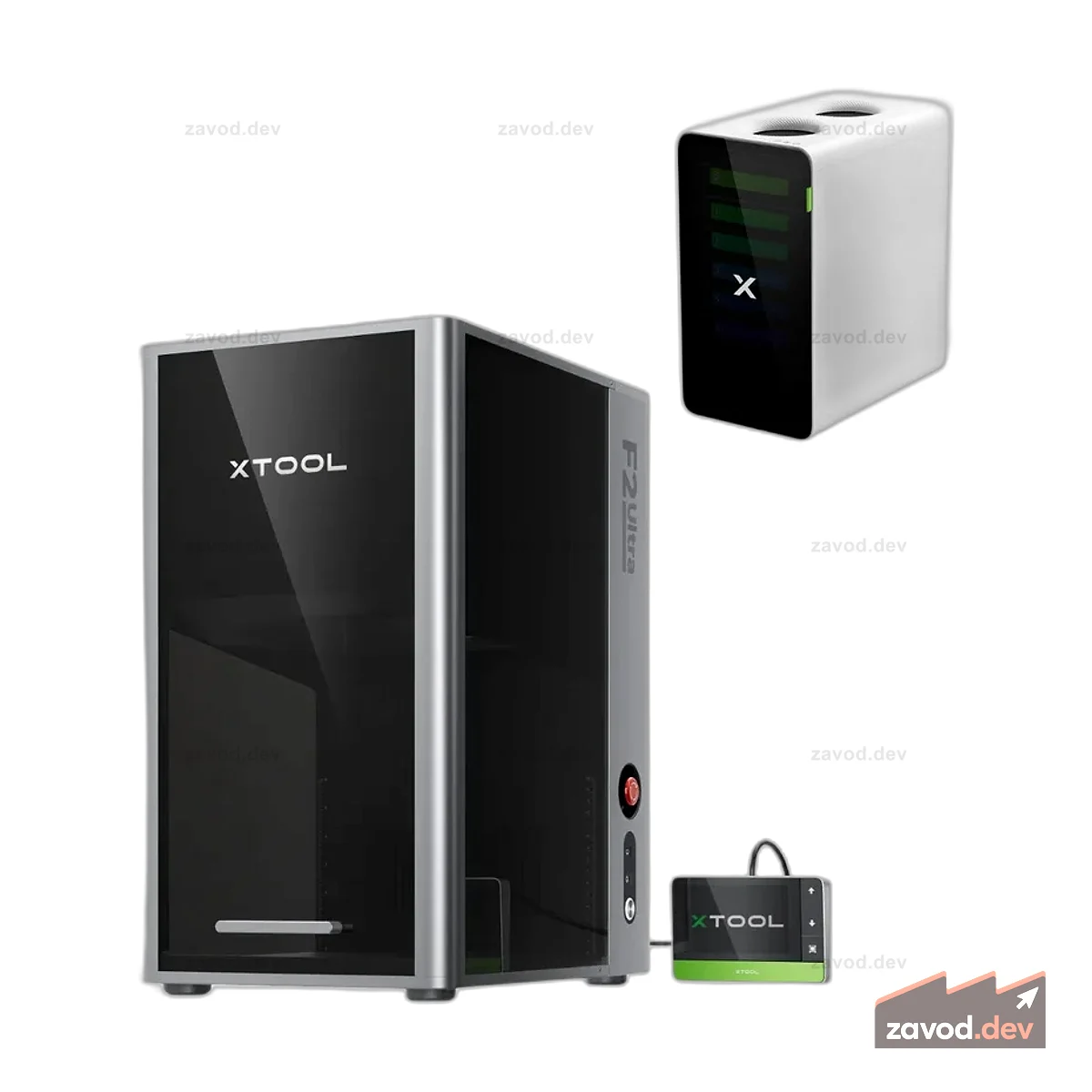 xTool F2 Ultra 60 Вт MOPA и двойной диодный лазерный гравер мощностью 40 Вт в комплекте EDU