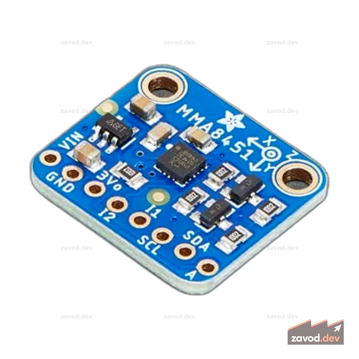 Трехосевой акселерометр Adafruit — ±2/4/8g @ 14 бит — MMA8451