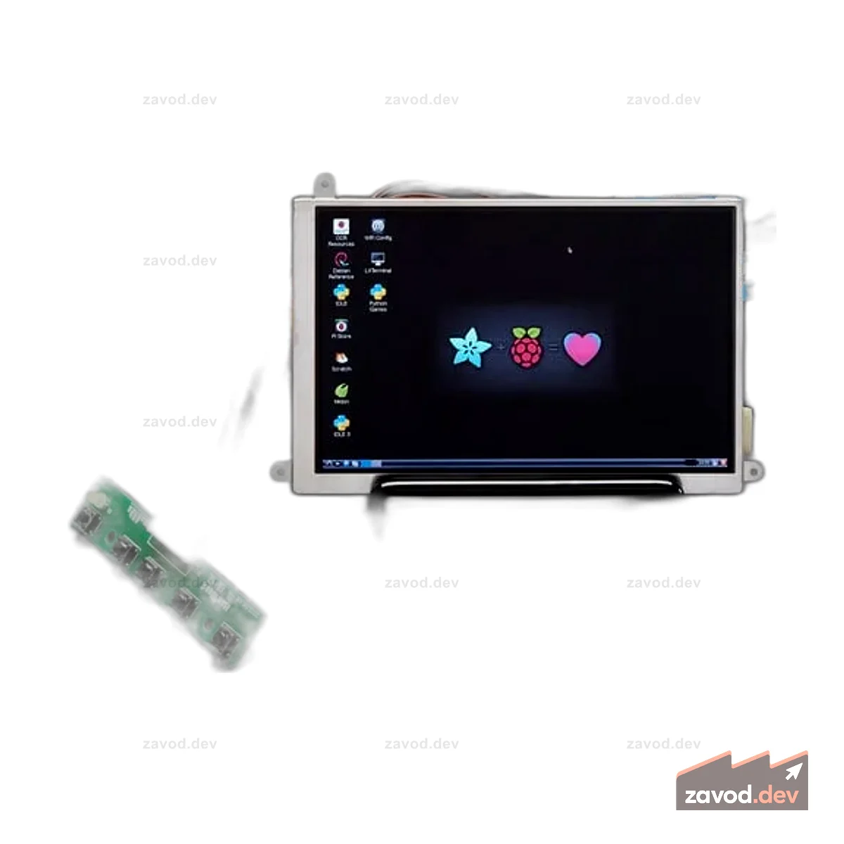 5,6-дюймовый комплект дисплея и звука 1280x800 (720p) — HDMI/VGA/NTSC/PAL