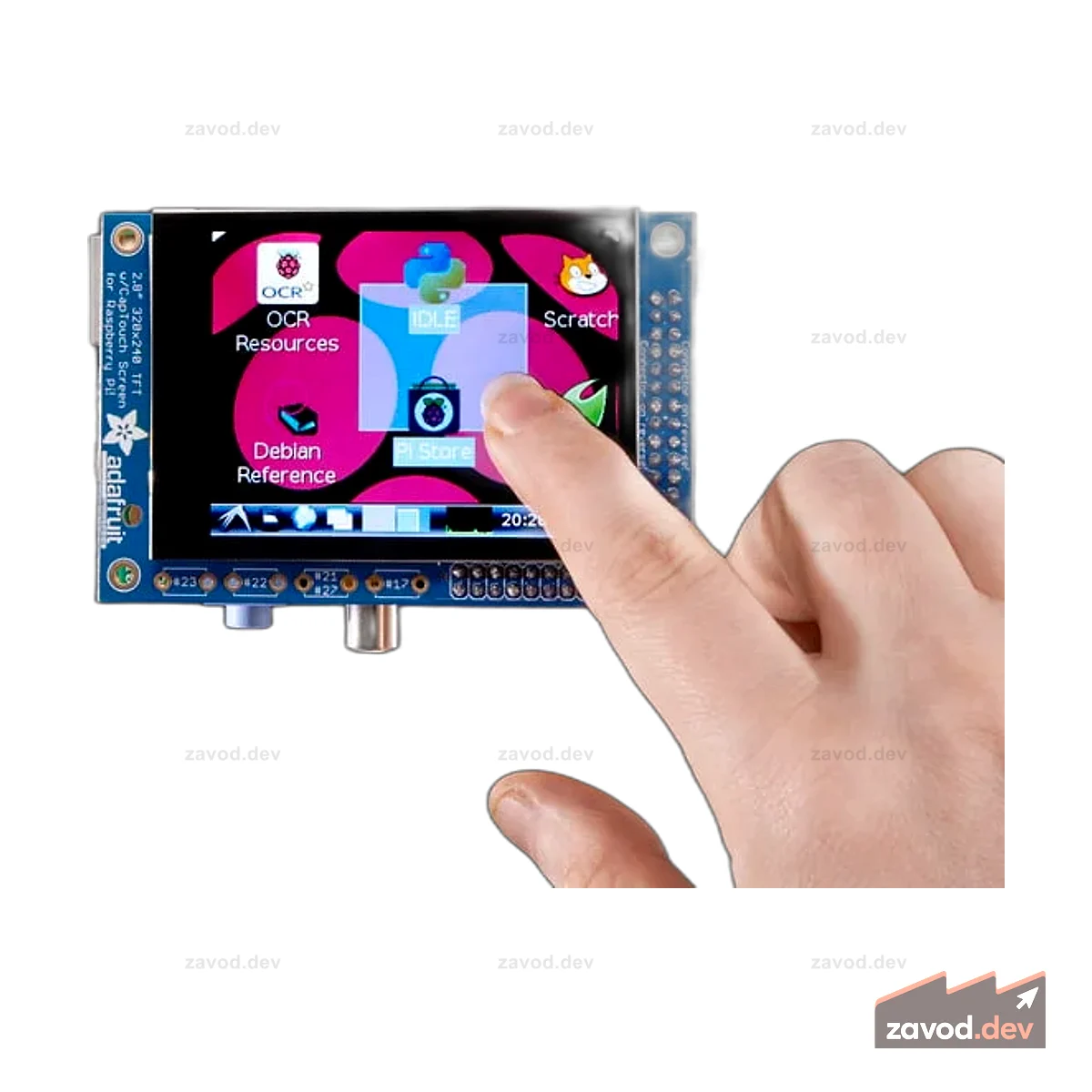 PiTFT 2,8" TFT 320x240 + емкостный сенсорный экран для Raspberry Pi