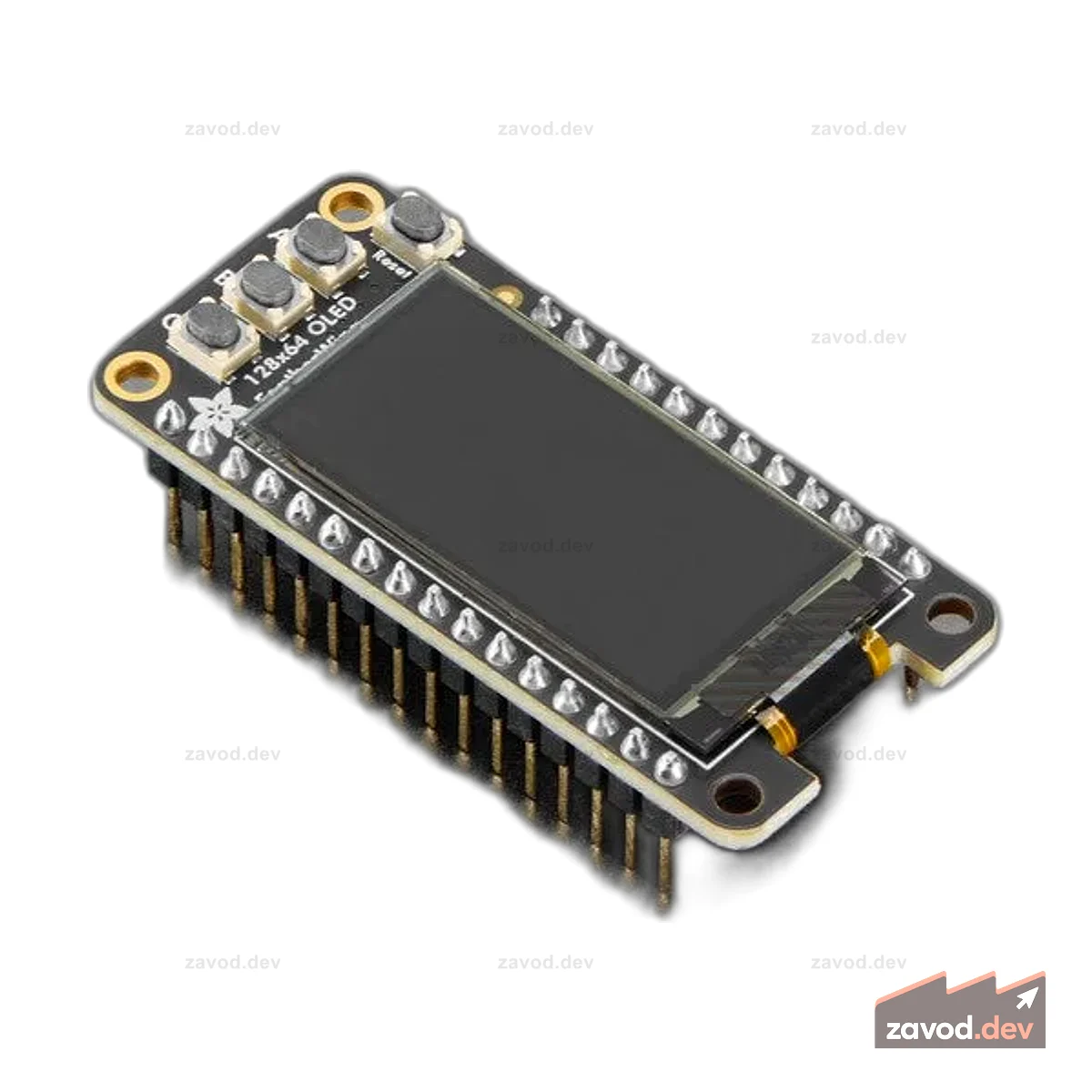 Adafruit FeatherWing OLED в сборе — надстройка OLED 128x64 — STEMMA QT / Qwiic