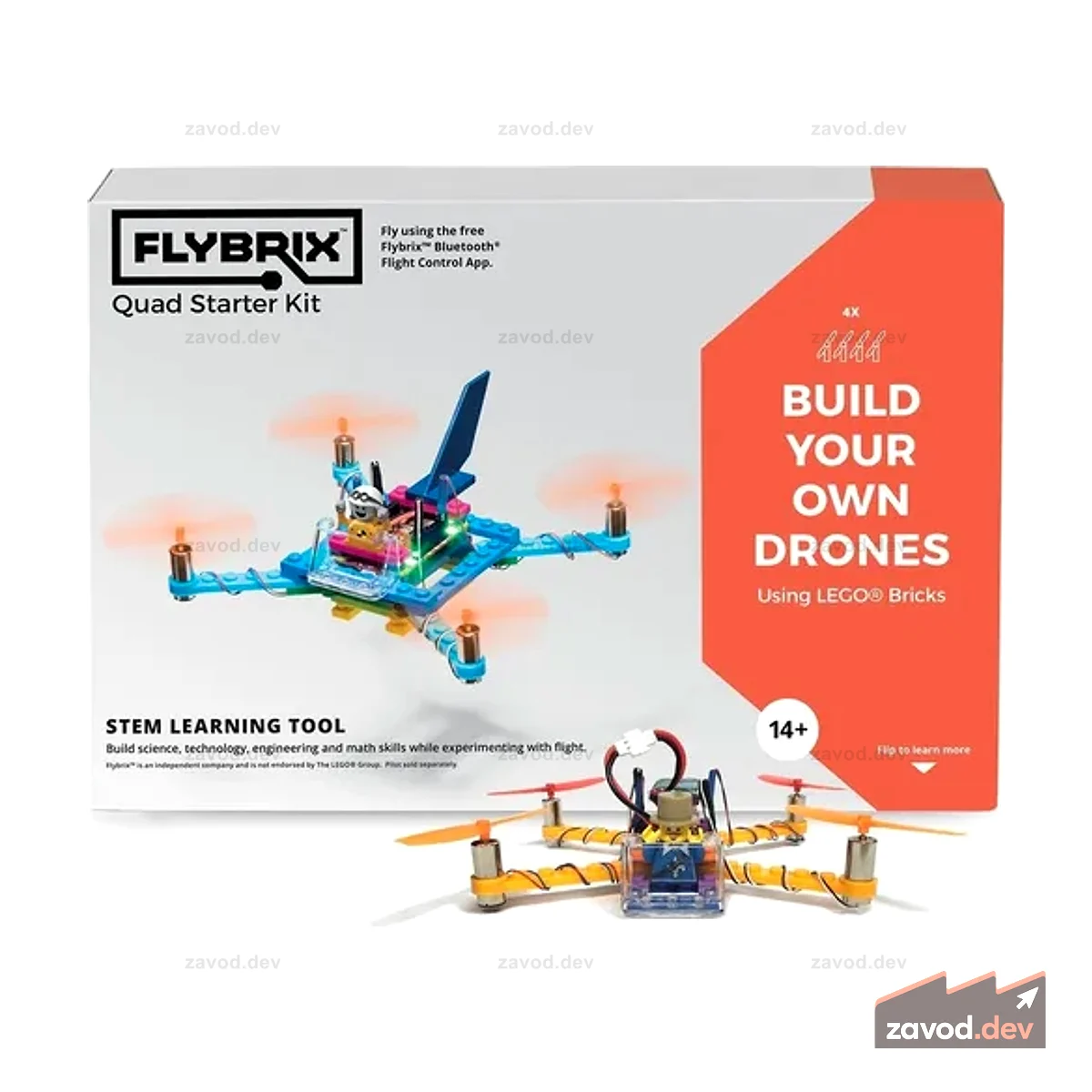 Комплект дрона-квадрокоптера Flybrix LEGO