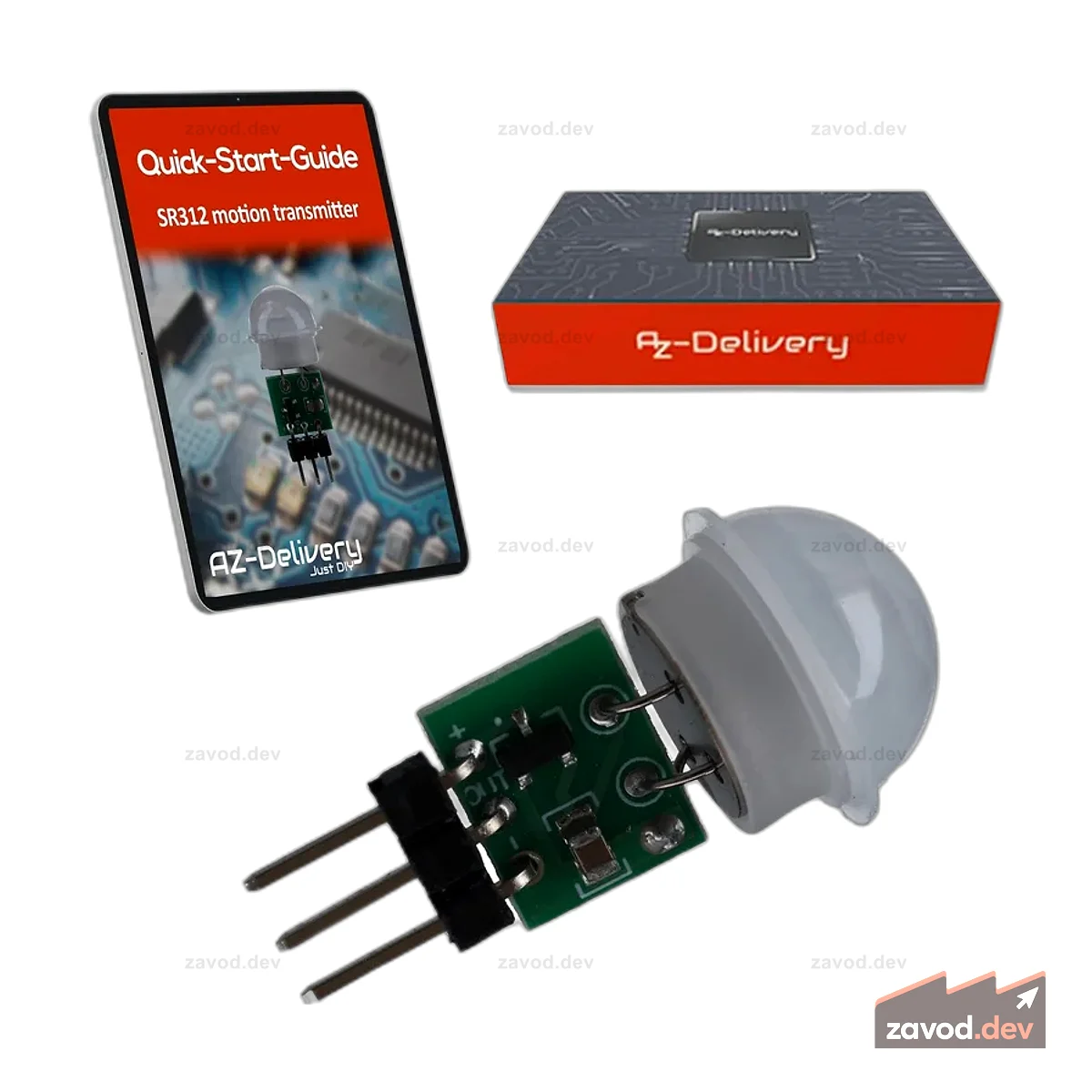 SR312 Mini PIR Bewegungssensor 12V – Модуль инфракрасного ИК-датчика для Arduino, 2,7–12 В, 100° Erfassung, 5 м Reichweite, kompakter Bewegungsmelder, HC-SR501 Альтернатива