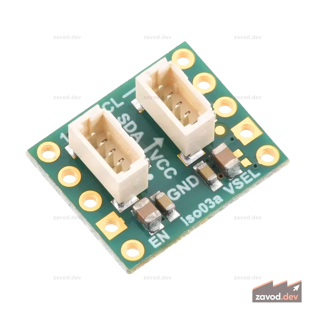 Изолятор Pololu I²C с изолированным питанием и разъемами