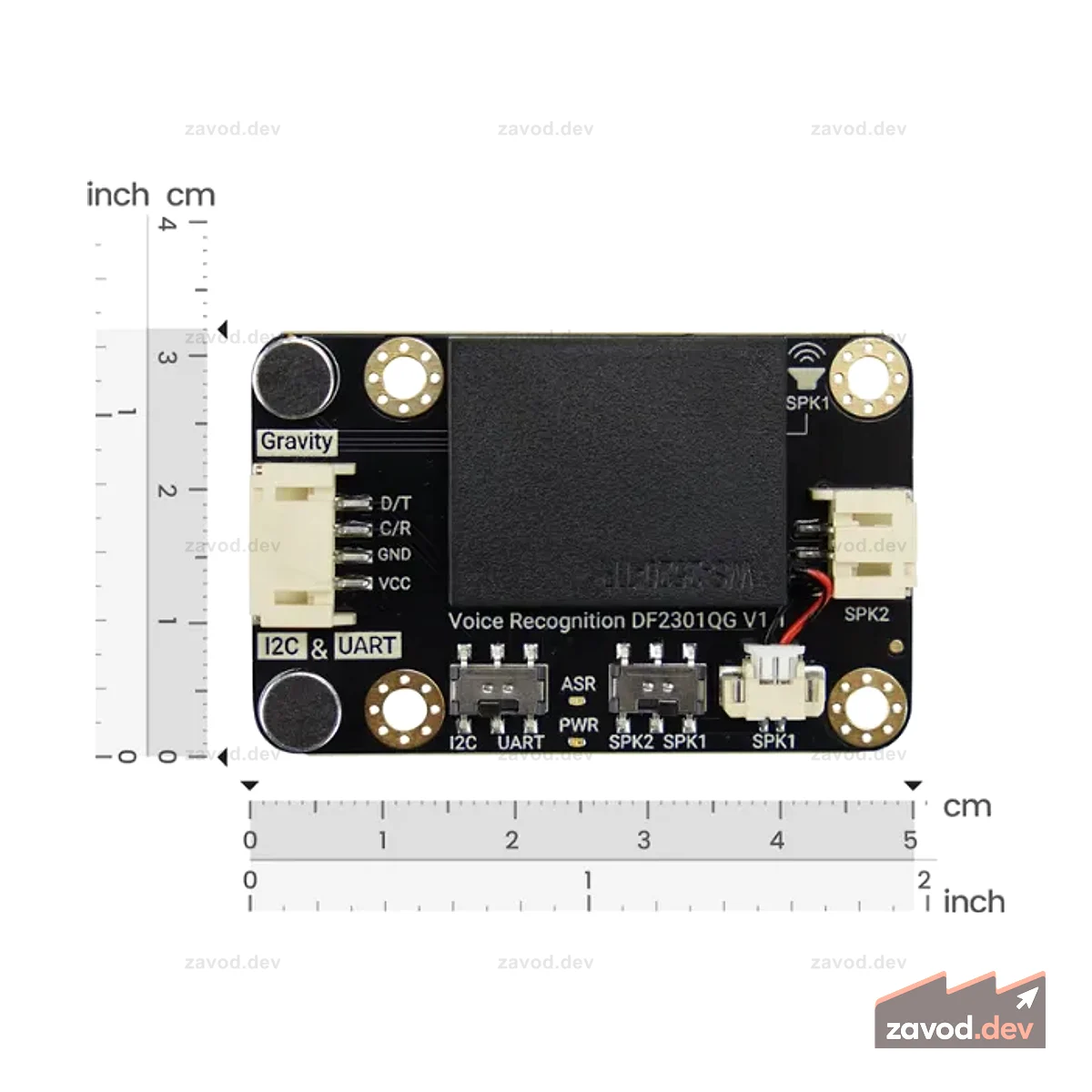 Gravity: автономный датчик распознавания голоса для micro:bit, Arduino, ESP32 - I2C и UART