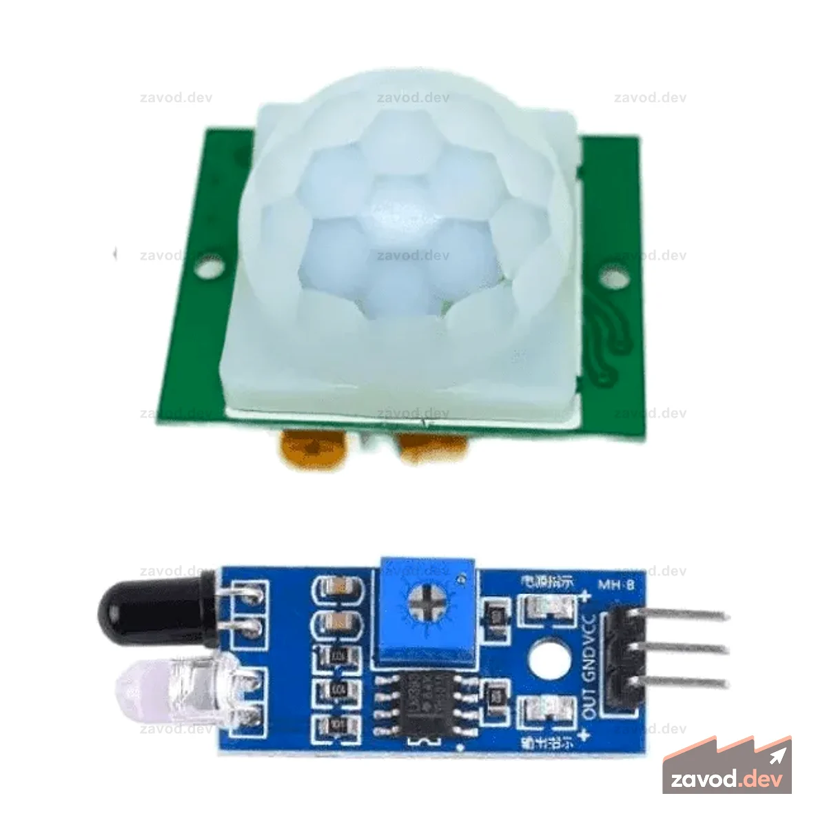 HC-SR501 PIR-датчик (пассивный инфракрасный датчик) + ИК-датчик приближения