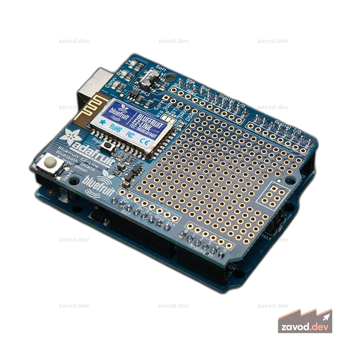 Bluefruit EZ-Link Shield — последовательный программатор Bluetooth Arduino [v1.3]