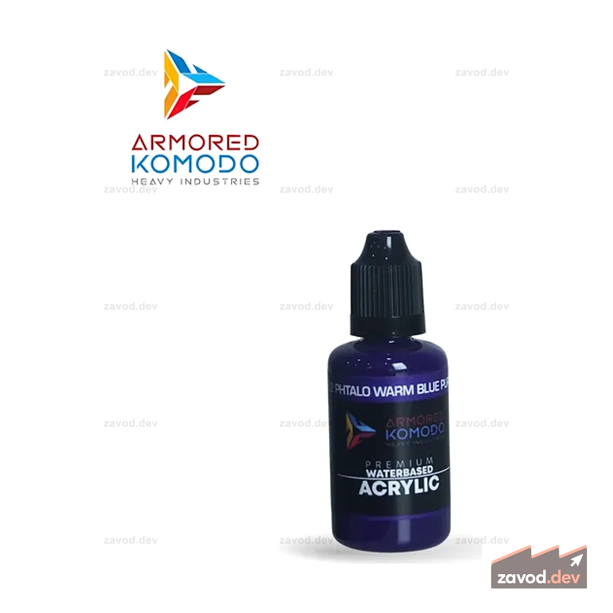 Arkom Акриловый пигмент на водной основе PB15:2 Phtalo Warm Blue Pure Pigment 30 мл PH732