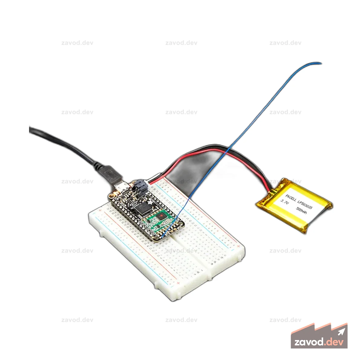 Радио Adafruit Feather 32u4 RFM96 LoRa - 433 МГц RadioFruit